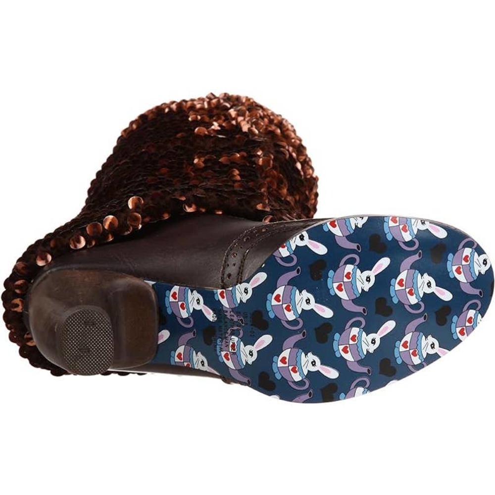 Irregular Choice Deadstock Women's Carnaby Queen Sequin Slouch Boot Size 10 - Picture 12 of 13